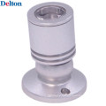 Rotated Round 1W LED Cabinet Lamp Warm White